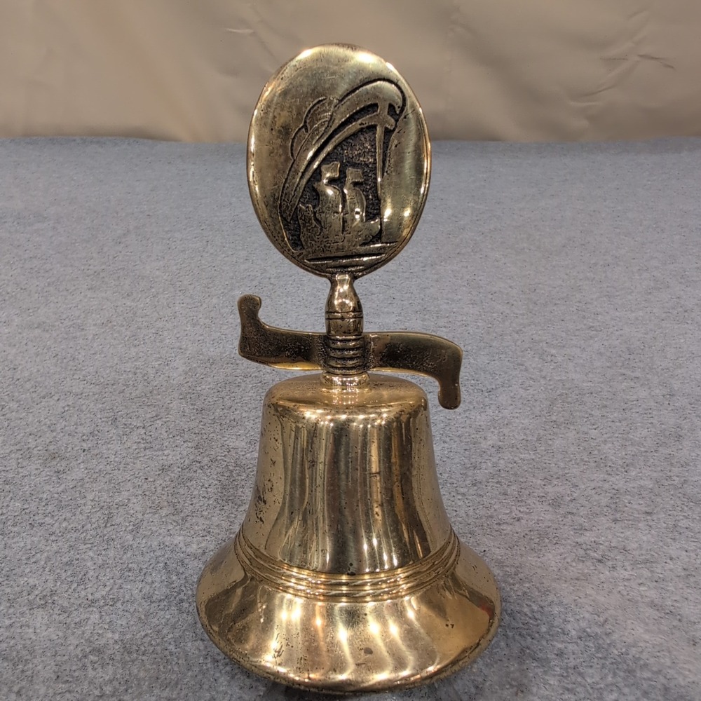 Vintage‎ Brass Holland America Noordam 6" Brass Bell - Cruise Line Ship Nautical - Picture 3 of 7